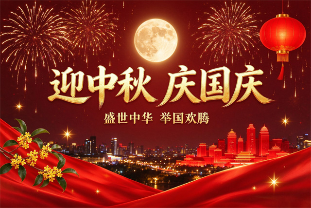 月滿華誕，同慶雙節｜上海順動廣告恭祝大家中秋、國慶快樂